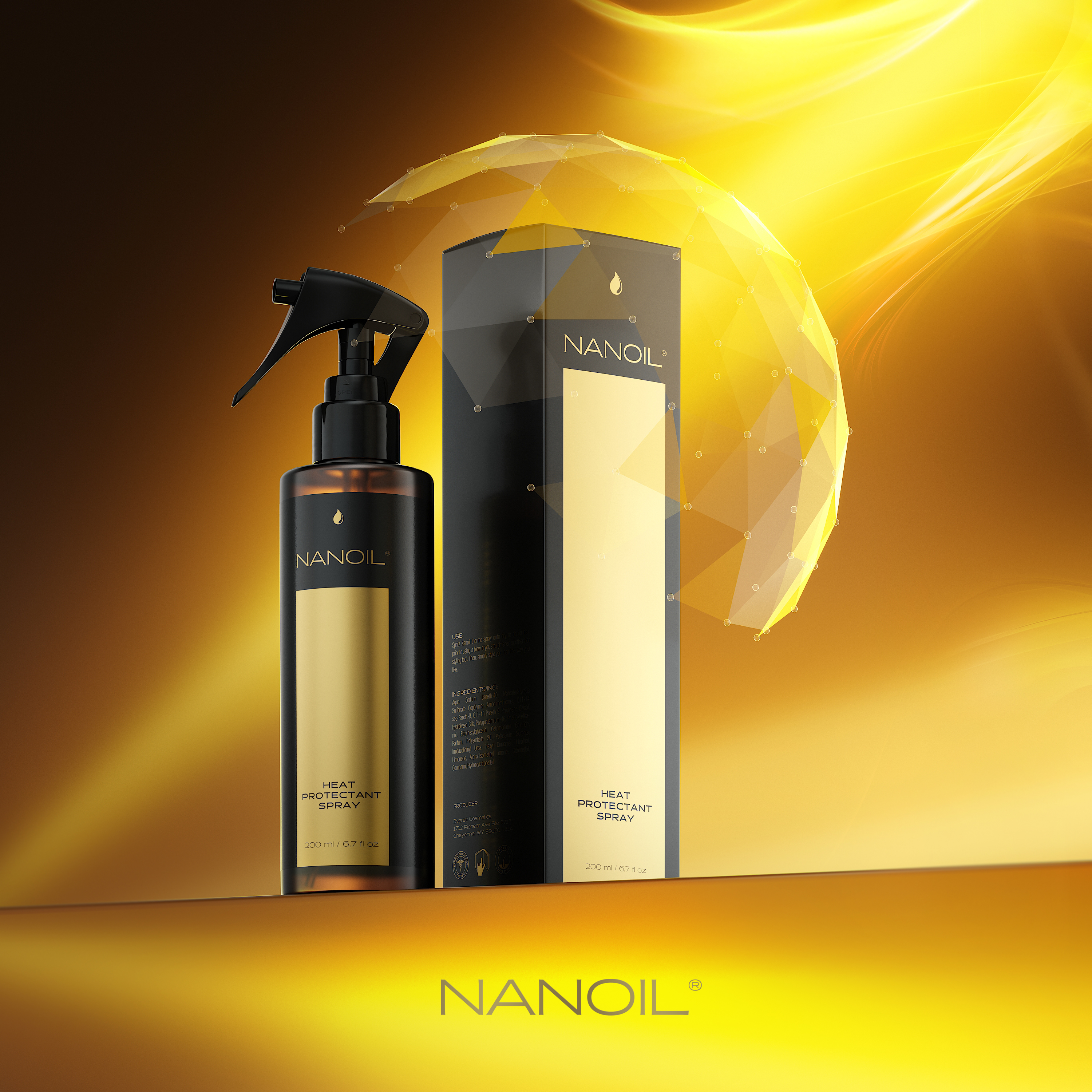 Nanoil best heat procetant spray