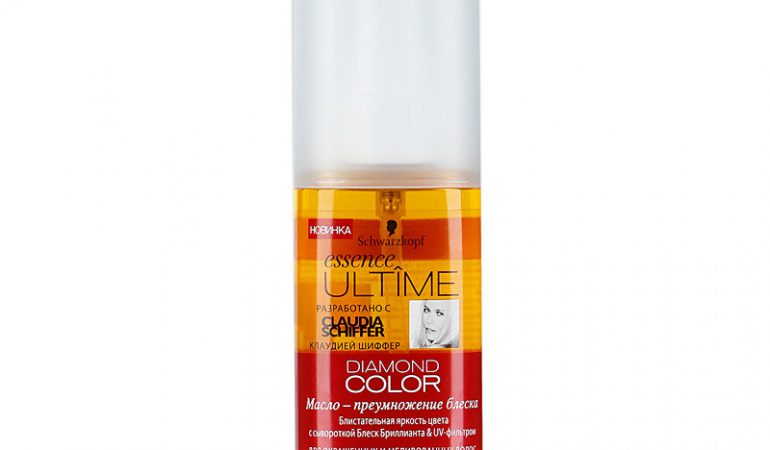 Intensify shine of dyed hair – Schwarzkopf, Essence Ultime Diamond Color oil