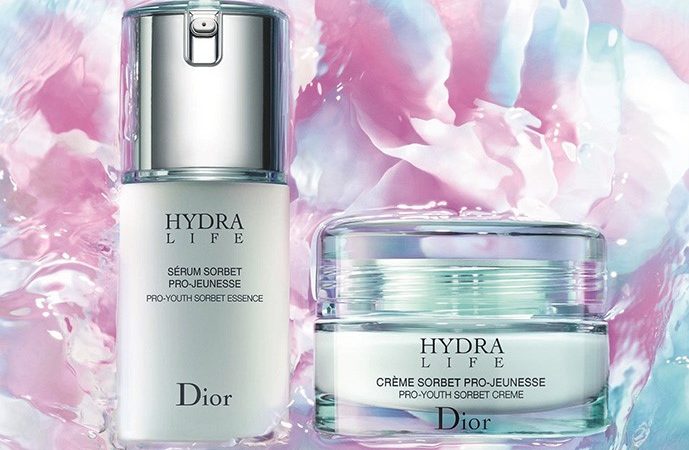 Floral-Fruity power in Dior cream, Hydra Life line. Creme Sorbet Pro – Jeuness